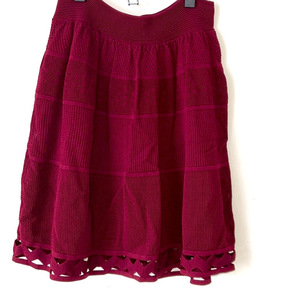 Sandro Paris burgundy skirt T3